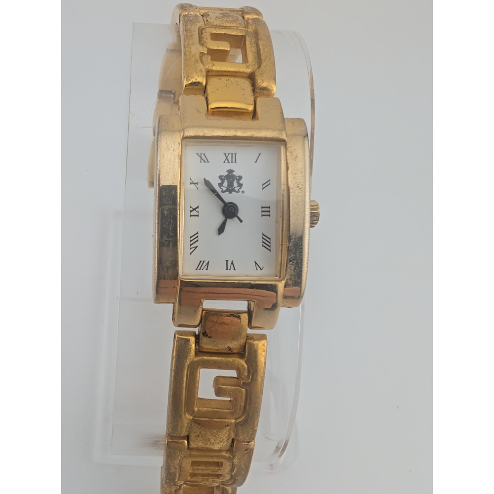 VTG Giorgio Beverly Hills Watch Women 19mm Case 7.5" Band- New Battery